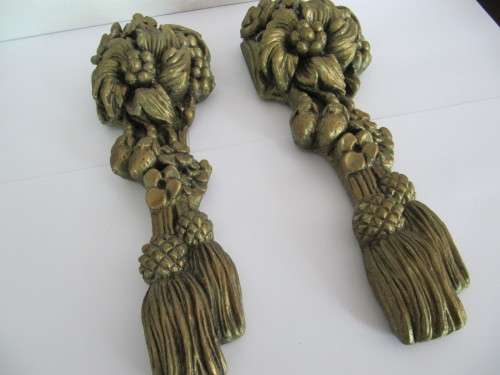 Stunning Decorative Old Resin Gold Wall Hangings.