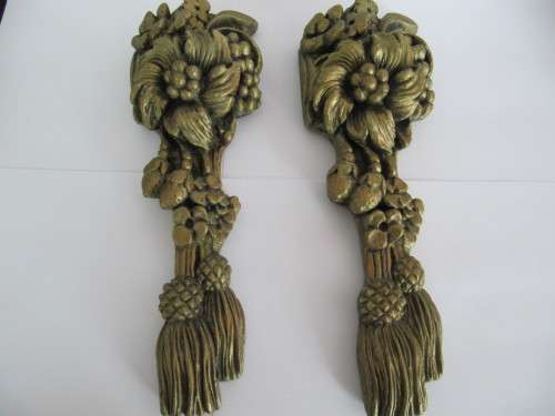 Stunning Decorative Old Resin Gold Wall Hangings.