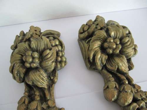 Stunning Decorative Old Resin Gold Wall Hangings.