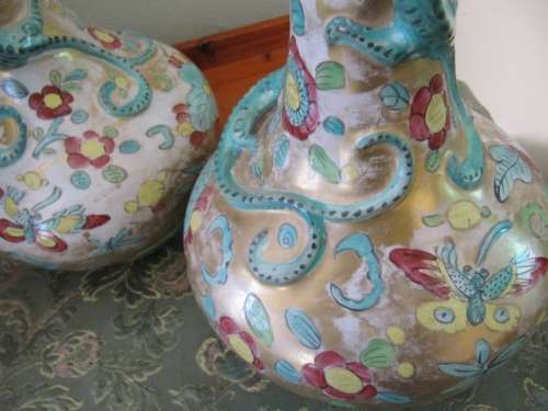Pair of Large Eastern Oriental Vases