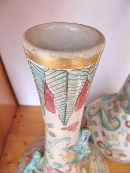 Pair of Large Eastern Oriental Vases