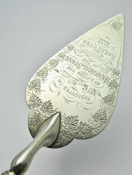 Antique (c1887) Sterling Silver Commemorative Trowel