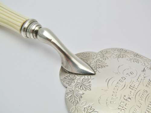 Antique (c1887) Sterling Silver Commemorative Trowel