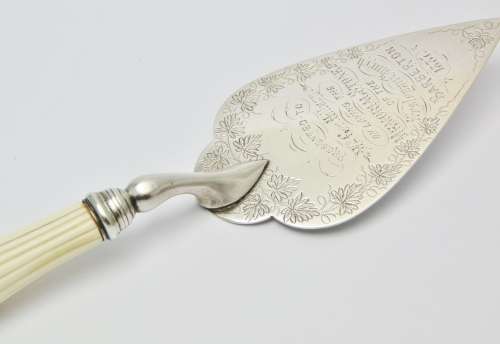 Antique (c1887) Sterling Silver Commemorative Trowel