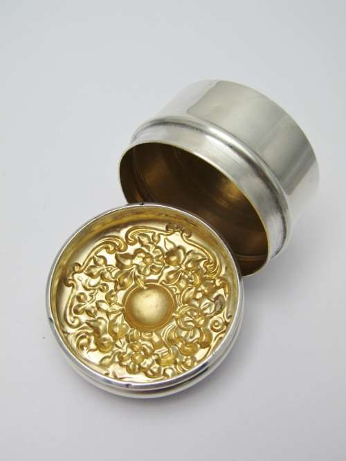 Antique Hallmarked Silver Dressing Table Jar