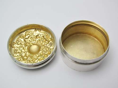 Antique Hallmarked Silver Dressing Table Jar