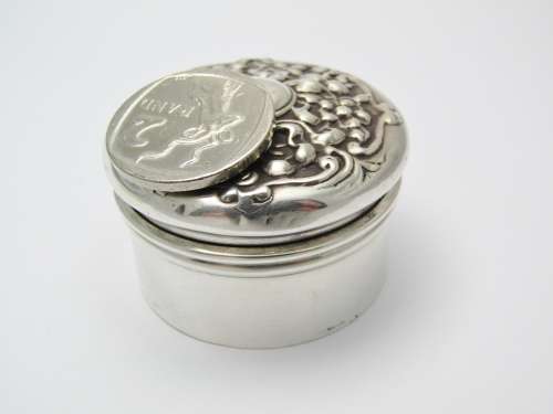 Antique Hallmarked Silver Dressing Table Jar