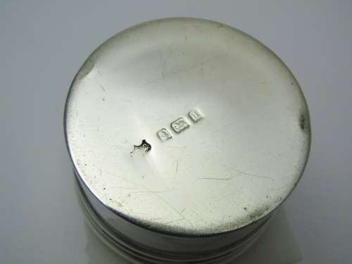 Antique Hallmarked Silver Dressing Table Jar
