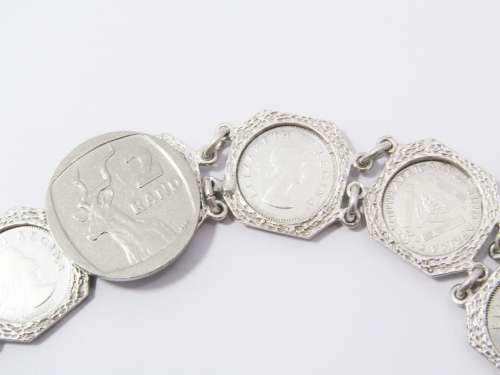 A Lovely Tickey Bracelet In Sterling Silver.