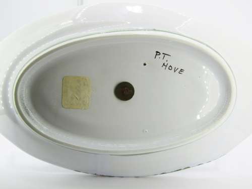 Vintage Italian Ceramic Large Condiment Stand