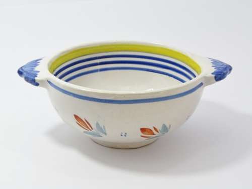 Vintage French Quimper Hand-Painted Ceramic Bowl