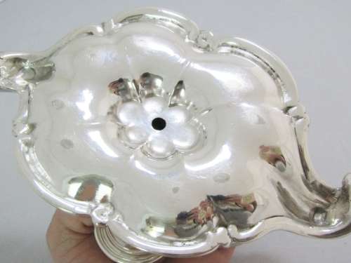 Ornate & Vintage Silver-Plated Egg Stand