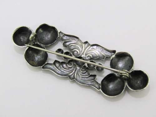 A Beautiful Candida Design Brooch In Sterling Silver.