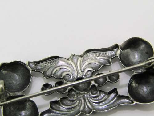 A Beautiful Candida Design Brooch In Sterling Silver.