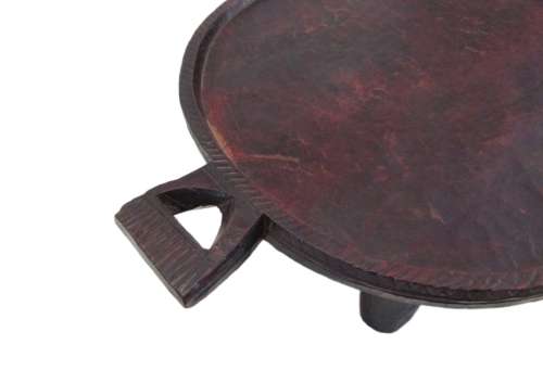 Rare Find! Vintage Ethiopian Gurage Wooden Footed Tray