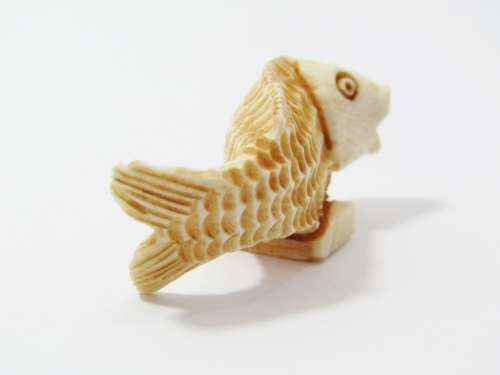 Antique Oriental Carved Okimono