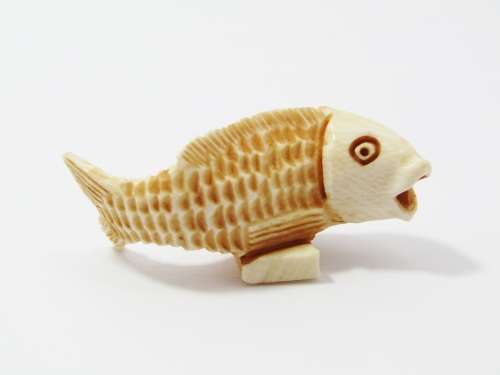Antique Oriental Carved Okimono