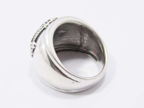 A gorgeous Chunky Red Stone Zirconia Ring in Sterling Silver.