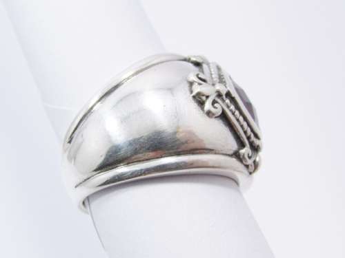 A gorgeous Chunky Red Stone Zirconia Ring in Sterling Silver.