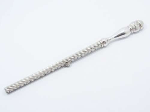 Judaica Sterling Silver Large Tzinder / Candle Lighter