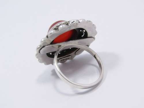 Gorgeous Chunky Carnelian Ring in Sterling Silver