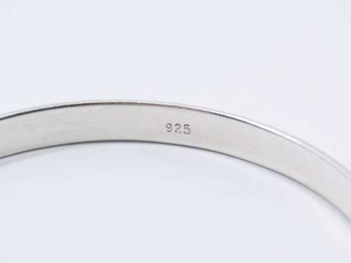 A Lovely Solid  Silver Bangle in Sterling Silver.