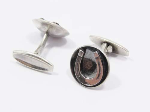 Rare! Danish Designer Niels Erik From Silver Cufflinks