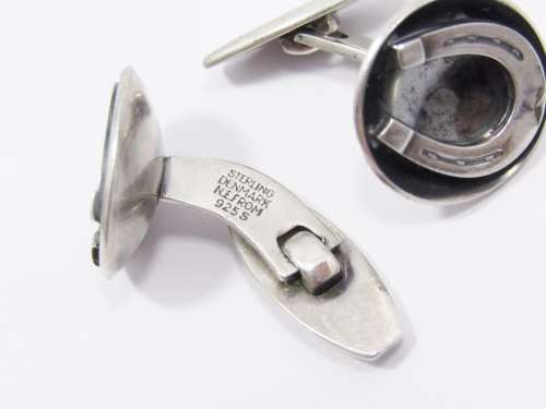 Rare! Danish Designer Niels Erik From Silver Cufflinks