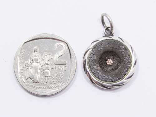 Unusual Antique Silver Fob Pendant