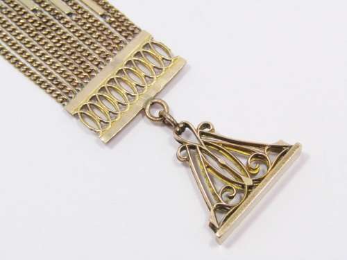 Lovely Antique Rolled Gold Seal Fob Chain