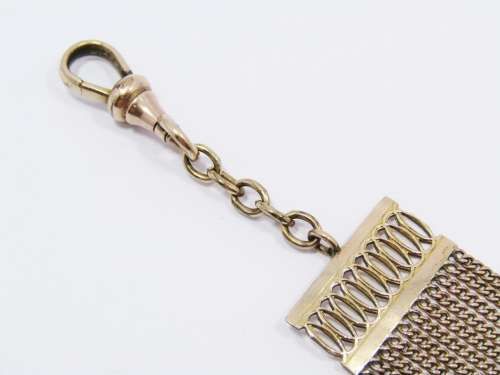 Lovely Antique Rolled Gold Seal Fob Chain