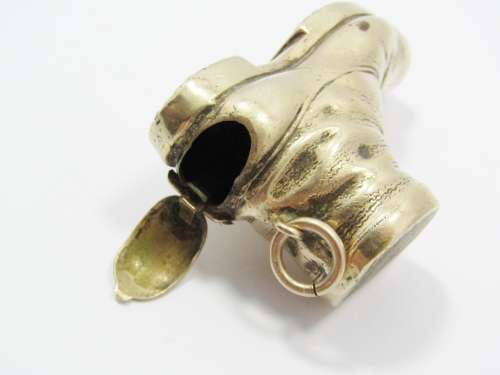 Antique Brass Vesta Case in the form of a Boot