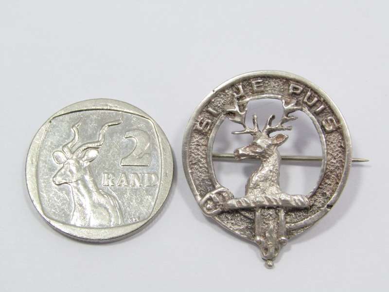 Vintage (c1954) Sterling Silver Scottish Clan Brooch