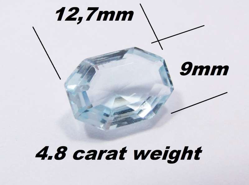 Exquisite! 4.8CT Genuine Aquamarine Gemstone, Fancy Cut
