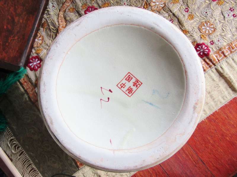 Huge Pair of Decorative Oriental Satsuma-Style Ginger Jars