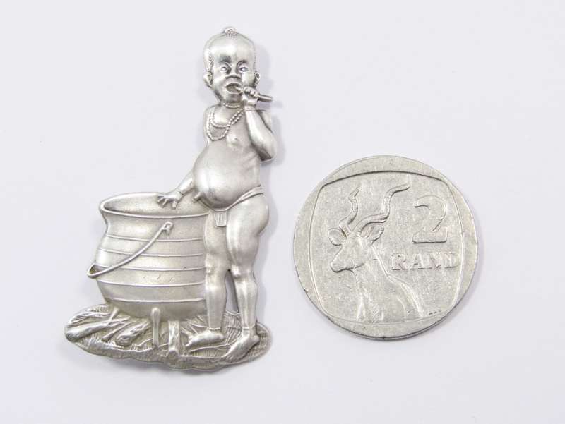 Vintage Candida Sterling Silver `Lo Umfaan` Brooch