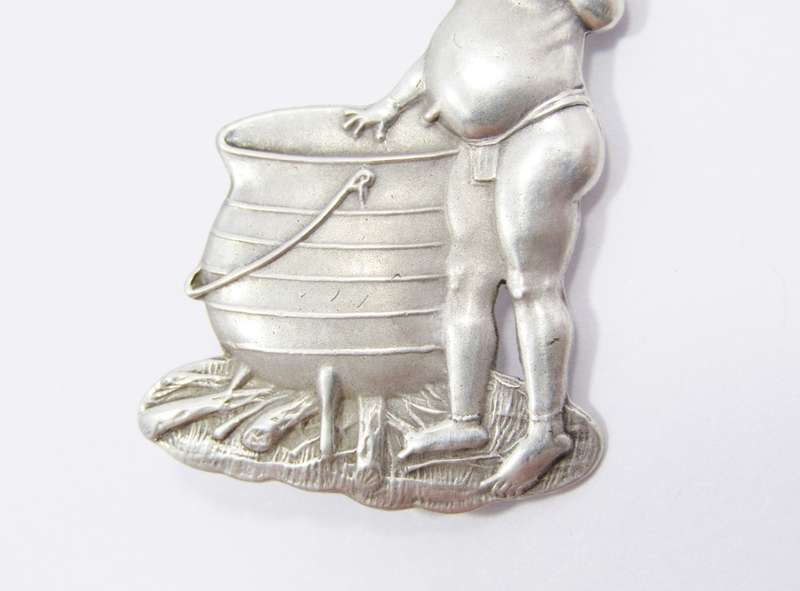Vintage Candida Sterling Silver `Lo Umfaan` Brooch