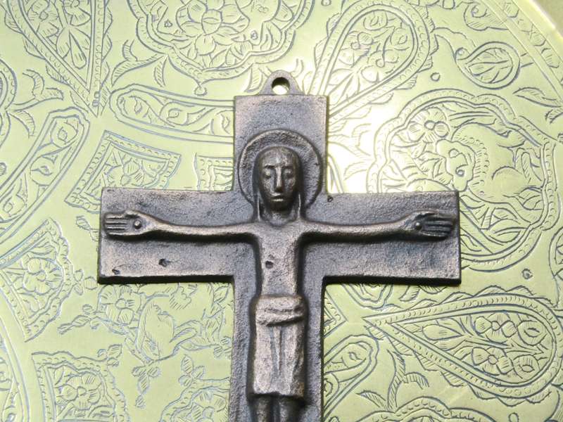 Solid Bronze Ethiopian Crucifix