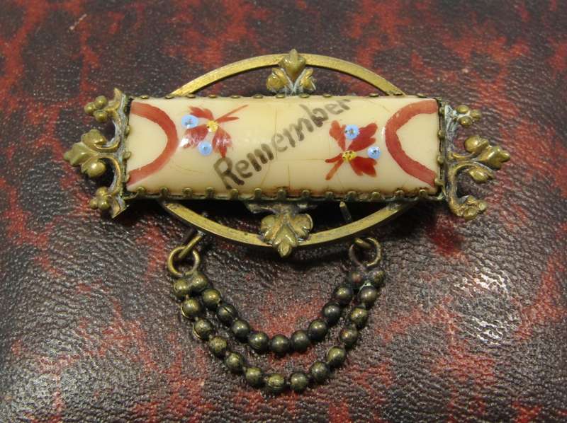 Beautiful, Vintage Hand-Made `Remember` Brooch