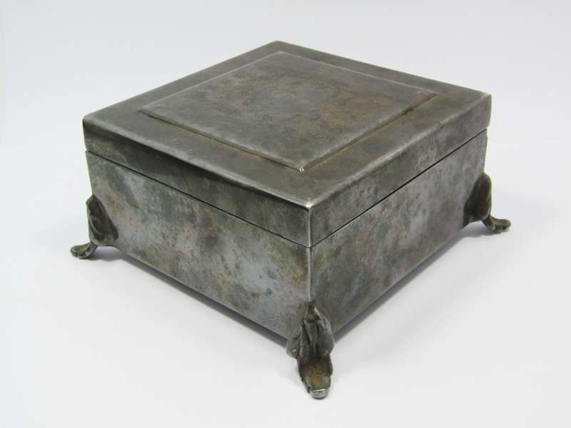 Beautiful Vintage Silver-Plated Footed Box
