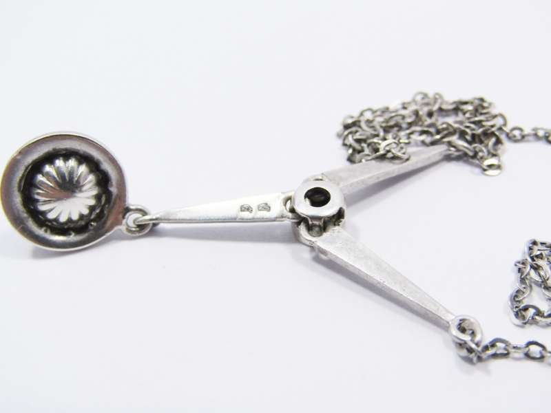 A Beautiful Vintage French Hallmarked Silver Necklace