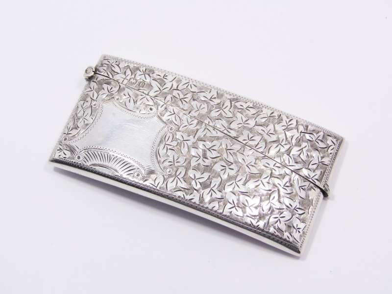 Beautiful Antique (c1902) Hallmarked Silver Calling Card Case