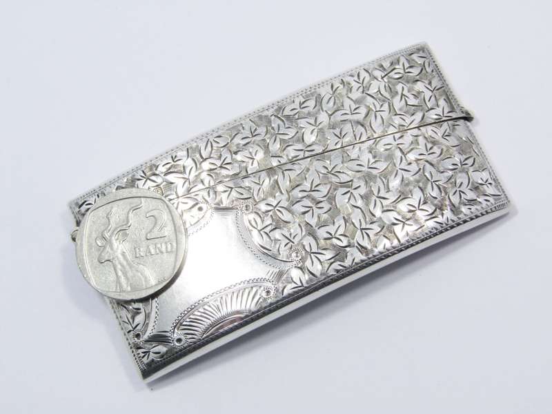 Beautiful Antique (c1902) Hallmarked Silver Calling Card Case