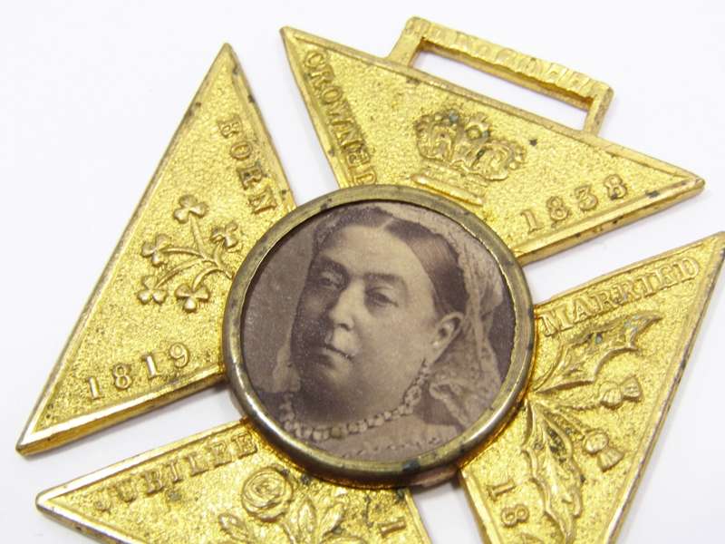 Antique (c1887) Queen Victoria Golden Jubilee Medal