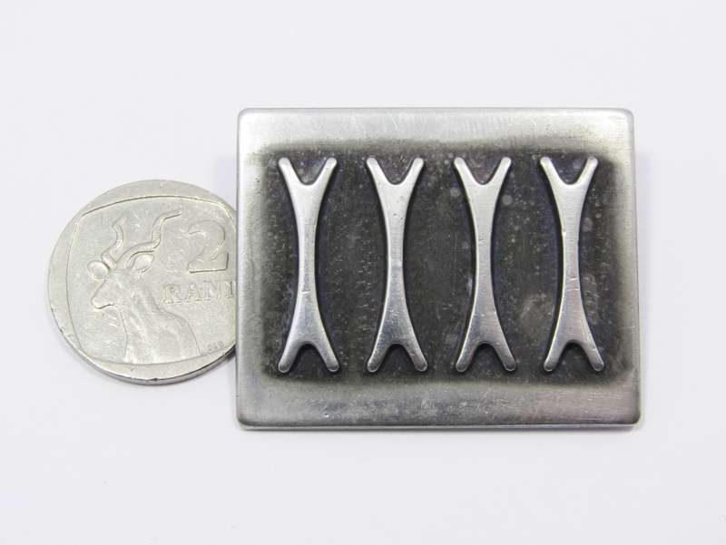 Norway `Bodrene Mylius` Modernist Pewter Brooch