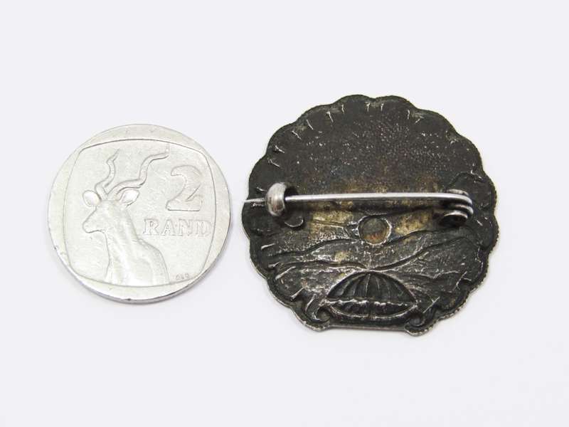 Rare Find! Cornish Pixie Sterling Silver & Enamel Brooch
