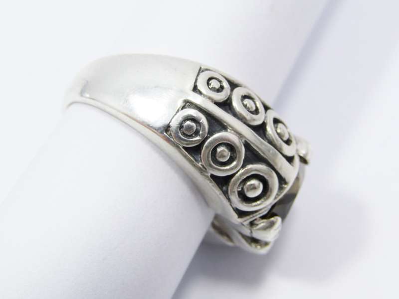 A Lovely Chunky Smoky Quartz Ring in Sterling Silver.