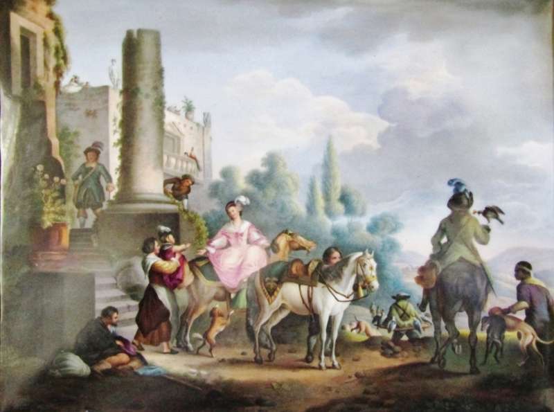Exquisite! Antique German Royal KPM Porcelain Painting