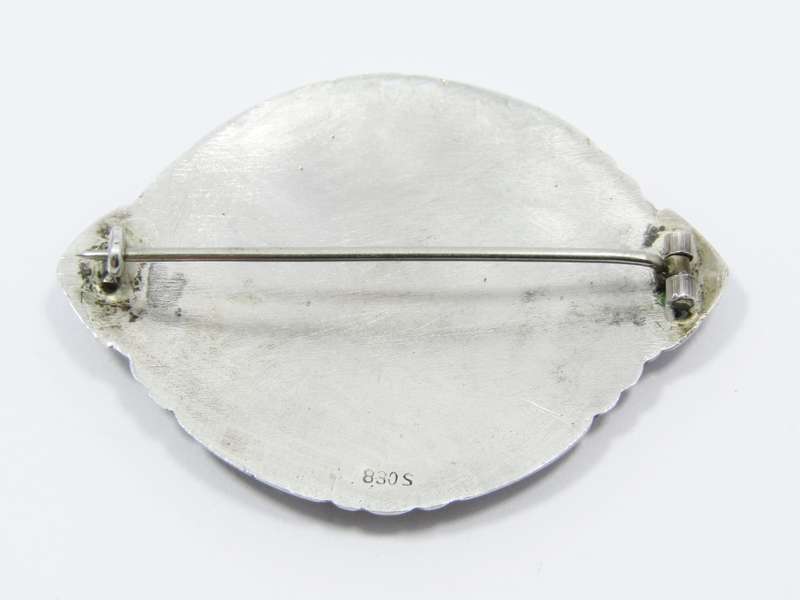 Vintage Scandinavian Silver Stag/Elk Brooch