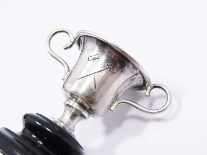 Antique (c1907) Croquet Miniature Sterling Silver Trophy